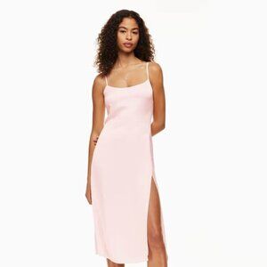 Aritzia Wilfred Affogato Satin Dress